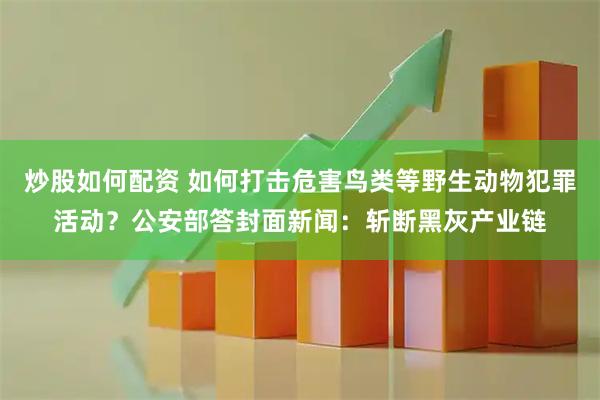 炒股如何配资 如何打击危害鸟类等野生动物犯罪活动?公安部答封面新闻:斩断黑灰产业链